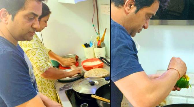 Actor Shashank Udapurkar busy in kitchen with new recipes