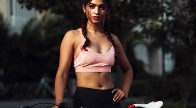 Actress Rasika Sunil Workout, Fitness Pictures