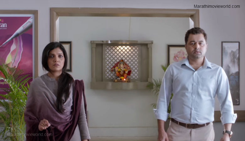 Mukta Barve and Subodh Bhave in Marathi film 'Hrudayandar'