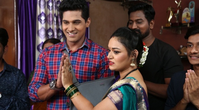 Nitish Chavan and Snehal Deshmukh in Marathi movie Jeta