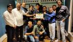 Shreyas Angane with team members 'Devaak Kaalji' Movie